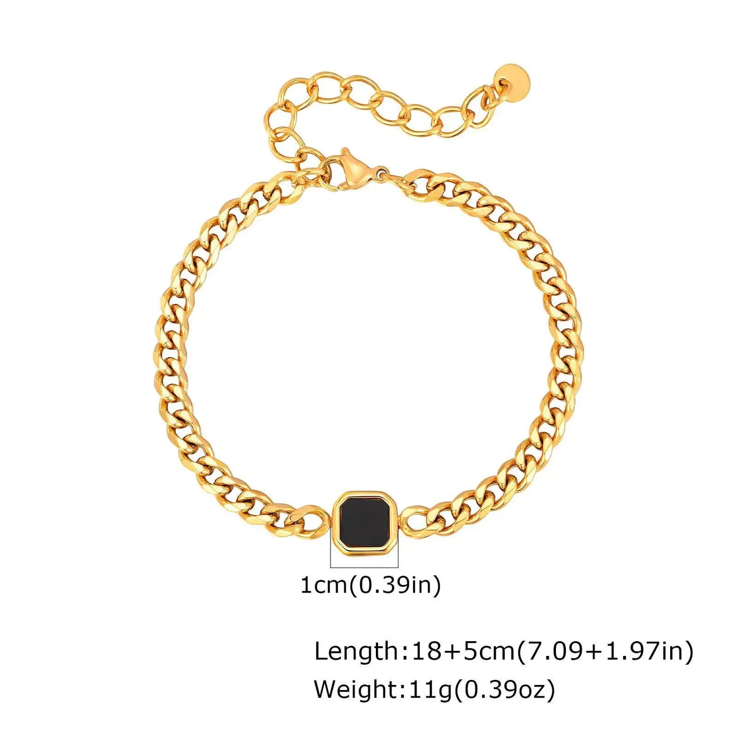 Alpin | Black stone bracelet
